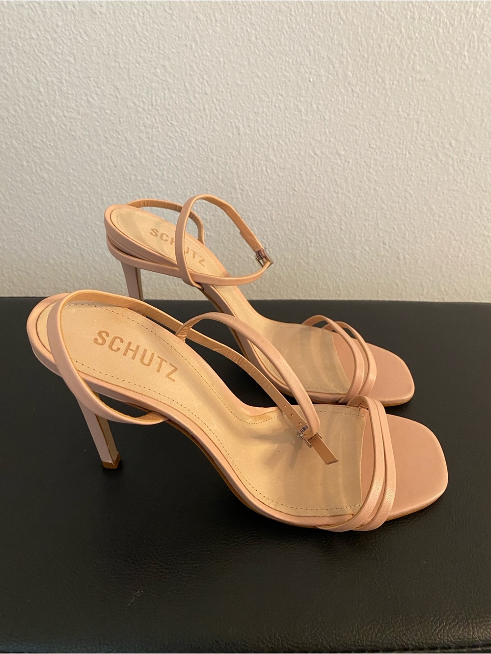 SCHUTZ Blush Strappy High Heel Sandals NWOT - Picture 11 of 13